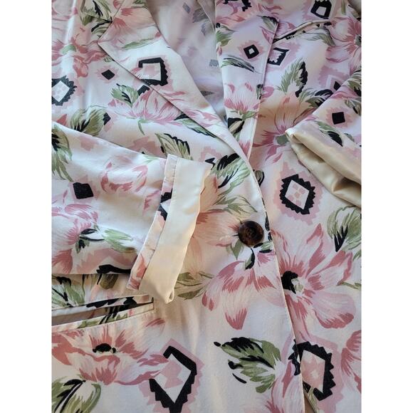 Vintage Floral Blazer - Pink and Black - Picture 9 of 9
